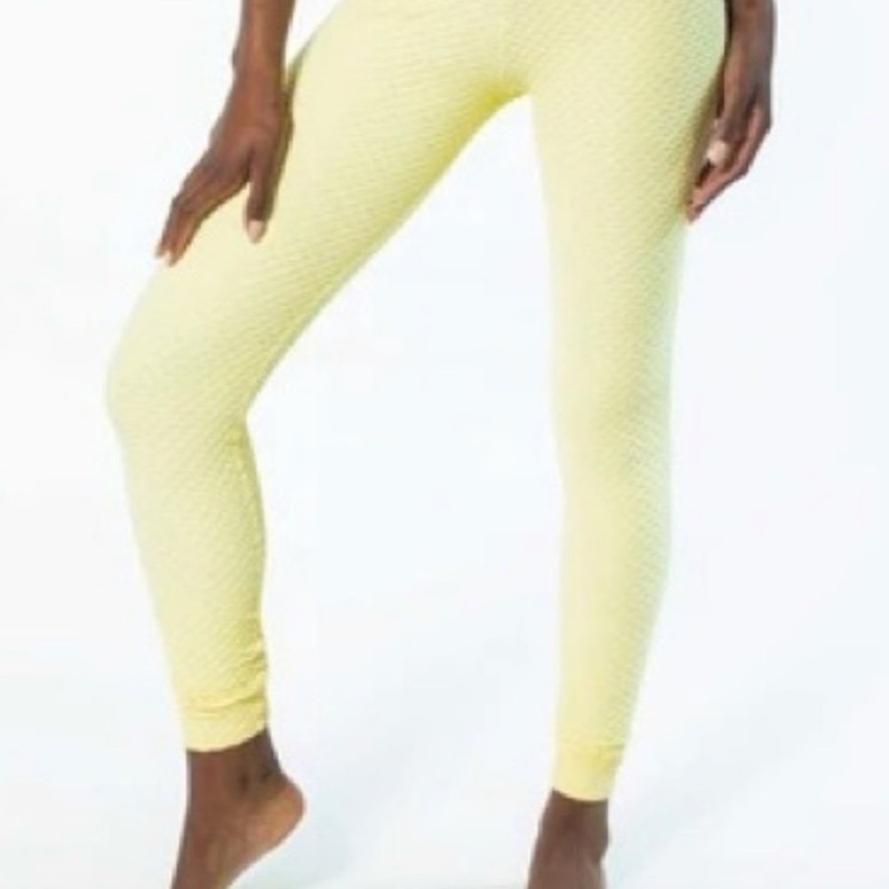 CARUSHKA YELLOW FOOTLESS TIGHTS